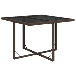 Table de jardin Marron - Métal - Polyrotin - 109 x 74 x 109 cm