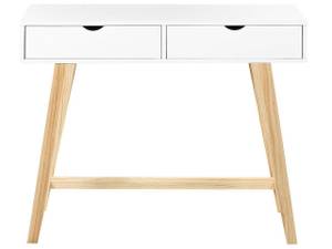 Table d'entrée SULLY Marron - Blanc - Bois manufacturé - 100 x 78 x 35 cm