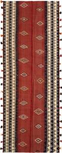 Tapis Jajim CCXXII Rouge - Textile - 134 x 1 x 360 cm