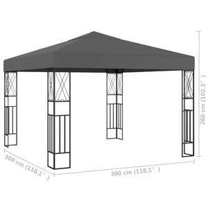 Partyzelt 3004992 Anthrazit - Tiefe: 300 cm