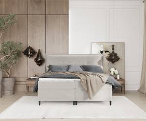 Boxspringbett Koussi II Taschenfederkern Beige - Breite: 200 cm