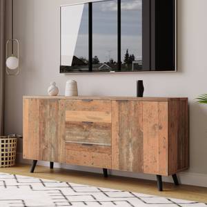 Buffet Astraios Ⅵ Marron - Bois manufacturé - Métal - 35 x 70 x 140 cm