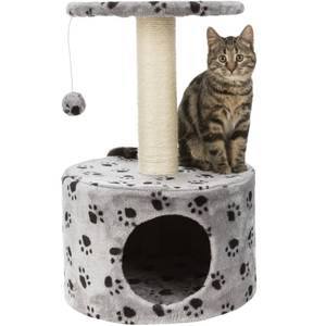 Poteau à gratter pour chat 3014552 Gris - Textile - 39 x 61 x 39 cm