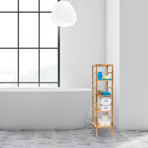 Étagère de salle de bain Rangement noyer Hauteur : 150 cm