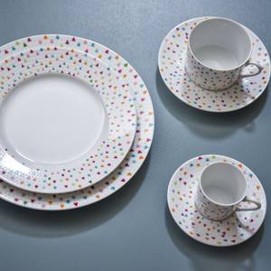 Assiette plate Manaos   x6 Blanc - Porcelaine - 27 x 3 x 27 cm