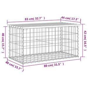 Banc de jardin 3030973-2 83 x 44 cm