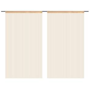 Fadenvorhang (2er Set) 294220 Beige - Breite: 100 cm