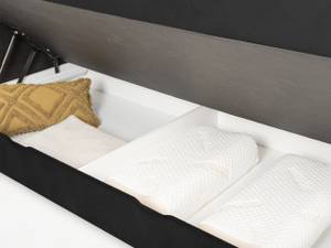 MONTREAL Boxspringbett mit Bettkasten Schwarz - Breite: 180 cm