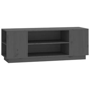 TV-Schrank D927 Grau - Massivholz - 35 x 41 x 110 cm