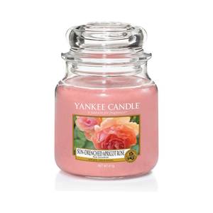 Duftkerze Roseblüte und Aprikose im Glas Pink - Glas - 10 x 13 x 10 cm