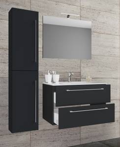 Table de toilette Badinos Noir - Noir brillant - Largeur : 61 cm