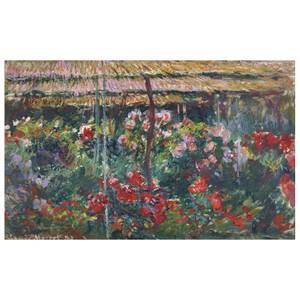 Leinwandbild Pfingstrose Garten Textil - 2 x 50 x 80 cm