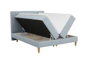 Boxspringbett Cody Hellblau - Breite: 140 cm