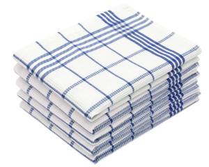 Geschirrtücher 00000478 5er-Set Blau - Textil - 50 x 1 x 70 cm