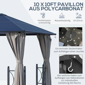 Pavillon 84C-171 Metall - 300 x 260 x 300 cm