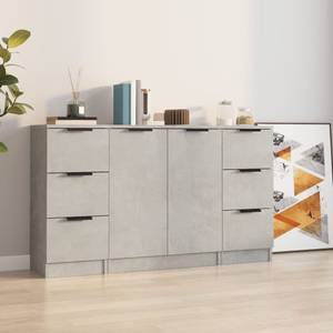 Sideboard 3er-Set F18150 Grau - Holzwerkstoff - 30 x 70 x 30 cm