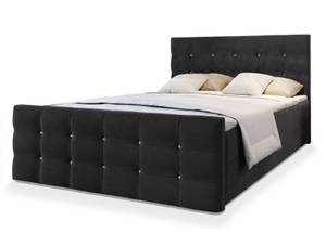 Boxspringbett SLAT Schwarz - Breite: 180 cm