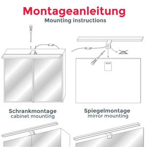 LED Spiegelleuchte BKL1406 10 x 60 cm