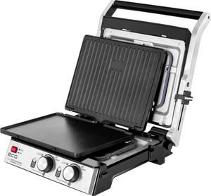 Kontaktgrill KG 2033 Silber - Metall - 37 x 14 x 36 cm