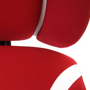 Bürostuhl F12 Rot - Weiß