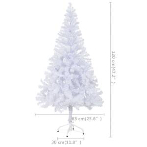 Arbre de noël artificiel Blanc - Métal - Matière plastique - 65 x 120 x 65 cm