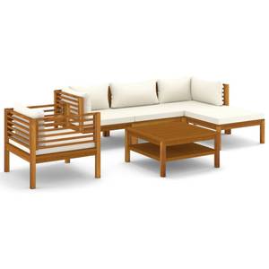 Salon de jardin Blanc - Bois massif - Bois/Imitation - 65 x 35 x 65 cm