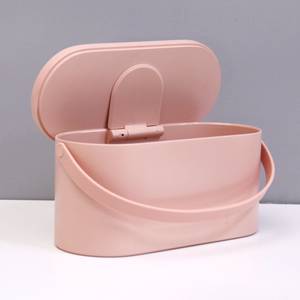 MAGNIFIQUE Beautycase mit LED-Spiegel Pink - Kunststoff - 11 x 12 x 25 cm