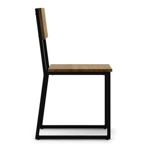 Lot de 2 chaises Oxford 40x40x86cm NG-EV Noir - Bois massif - Bois/Imitation - 40 x 86 x 40 cm