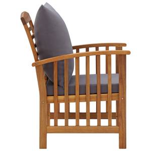 Garten-Lounge-Set (5-teilig) 3004232-4 Grau - Massivholz - Holzart/Dekor - 50 x 43 x 102 cm