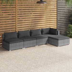 Salon de jardin (lot de 5) 3013632-5 Anthracite - Gris