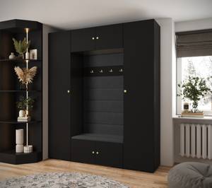 Garderobe Inova 2 Z13 Schwarz - Gold - Gold