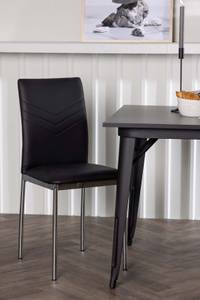 Essgruppe Tempe 43 (3-teilig) Schwarz - Massivholz - 80 x 75 x 80 cm