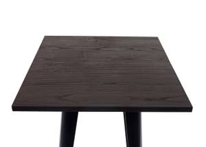 Table haute A73 avec plateau en bois Noir - Marron