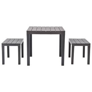 Gartenmöbel-Set (3-teilig) 3003620 Braun - Kunststoff - 78 x 72 x 78 cm