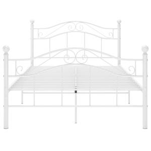 Bettgestell DE311 Weiß - Metall - 127 x 93 x 120 cm