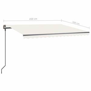 Markise 3006677-1 Creme - 300 x 450 cm