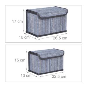 Lot de 5 corbeilles de rangement 28 x 23 cm