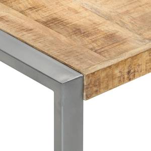 Couchtisch 3005456 Braun - Grau - Metall - Massivholz - Holzart/Dekor - 140 x 40 x 140 cm