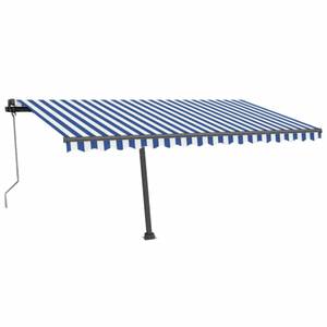 Auvent rétractable 3007210-2 Bleu - Métal - 450 x 350 x 450 cm