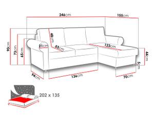 Ecksofa Monaco Beige