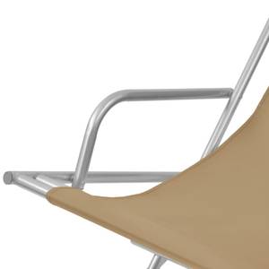 Chaise de terrasse Gris - Métal - 69 x 94 x 61 cm