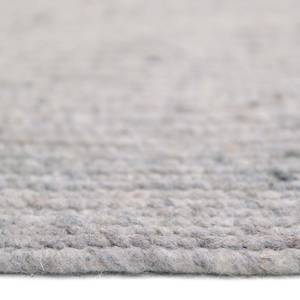 Wollteppich NEETHU  M Grau - Naturfaser - Textil - 140 x 140 x 110 cm