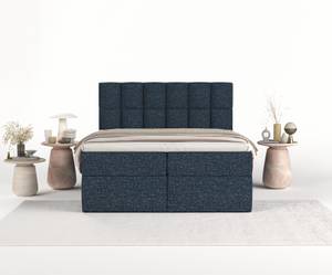 Boxspringbett Ammira Marineblau - Breite: 180 cm