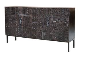 Anrichte 6716 Braun - Massivholz - 40 x 85 x 150 cm