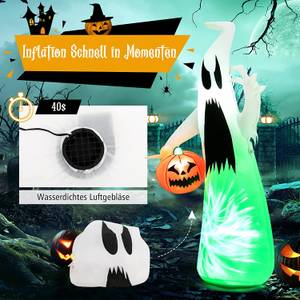 Aufblasbarer Halloween-Geist Weiß - Textil - 62 x 180 x 100 cm