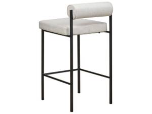 Tabouret de bar AMAYA Noir - Gris - Gris lumineux