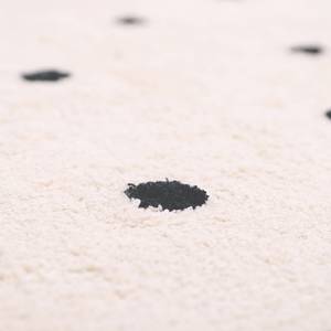 NÜMI Black tapis enfant à pois Beige - Noir - Fibres naturelles - Textile - 100 x 150 x 150 cm