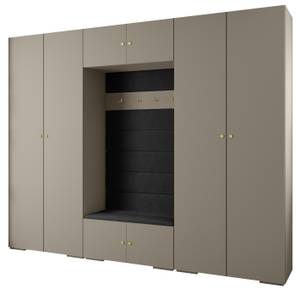 Garderobe Inova 2 Z9 Schwarz - Gold - Grau - Gold