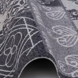 Küchenläufer Teppich Trendy Barock Grau - Textil - 60 x 1 x 150 cm