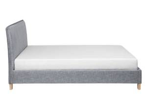 Doppelbett SENNEZ Grau - Hellgrau - Eiche Hell - Breite: 155 cm